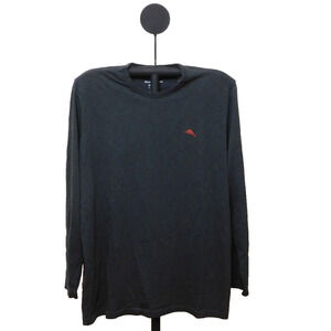 Tommy Bahama Black Short Sleeve Tee with Red Logo